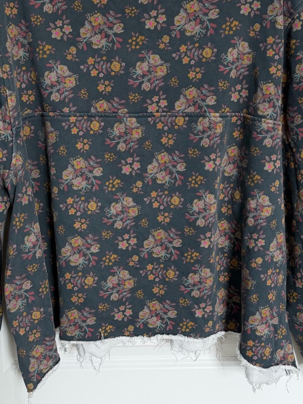 Natural Life State Floral Blooms Blue Easy Does It Sweatshirt 54547 - Picture 10 of 14